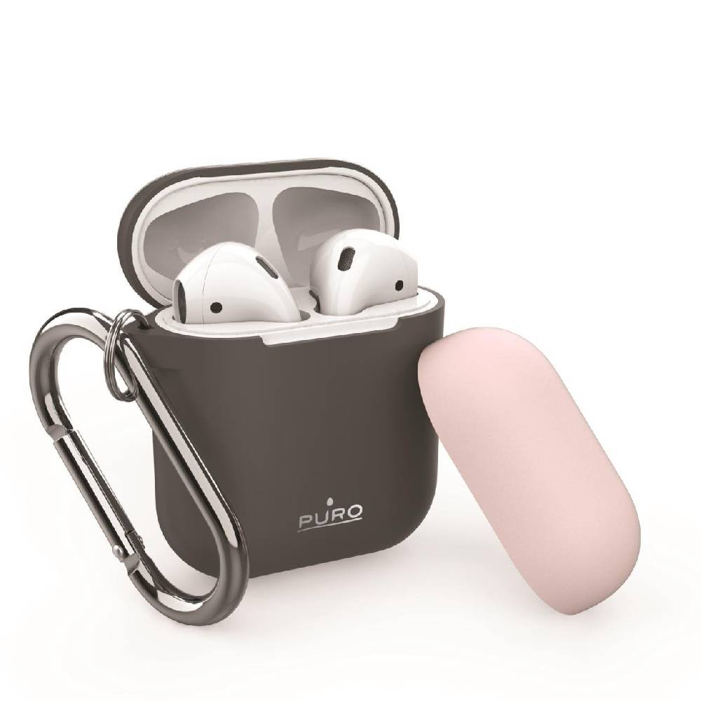 Puro Custodia protettiva con moschettone per AirPods Soddisfazione Garantita