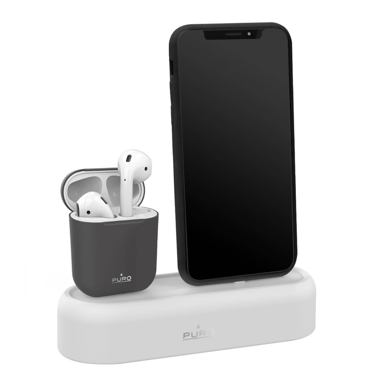 Puro Supporto da tavolo per AirPods e iPhone Consegna Veloce