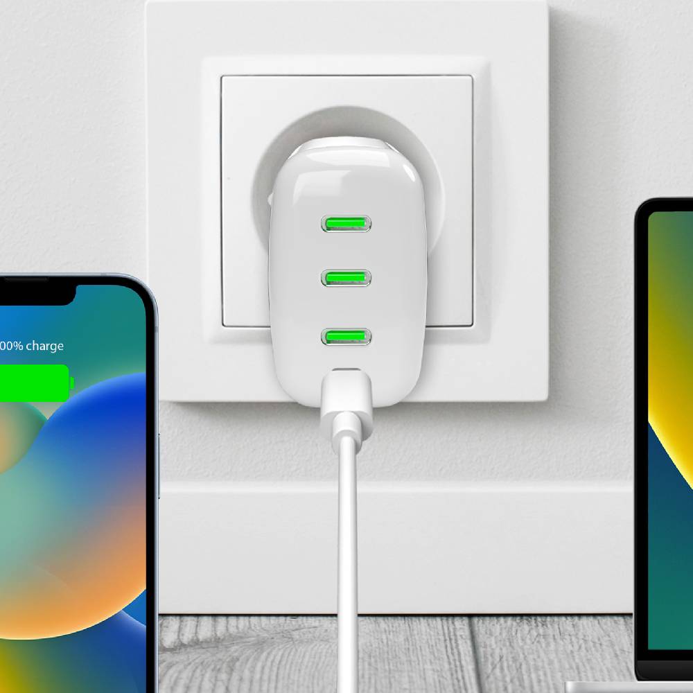 Puro Caricabatterie da parete MiniPro 96W tecnologia GAN: 3 porte USB-C Promozione Limitata