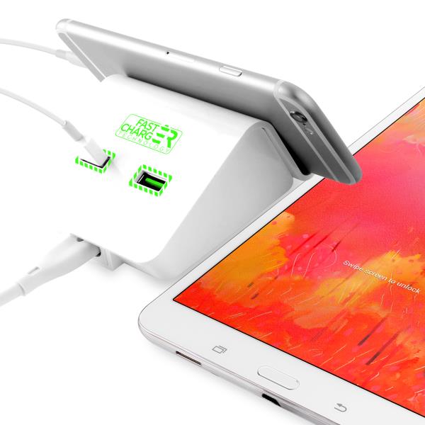 Puro Base di ricarica dual USB Saldi Di Fabbrica