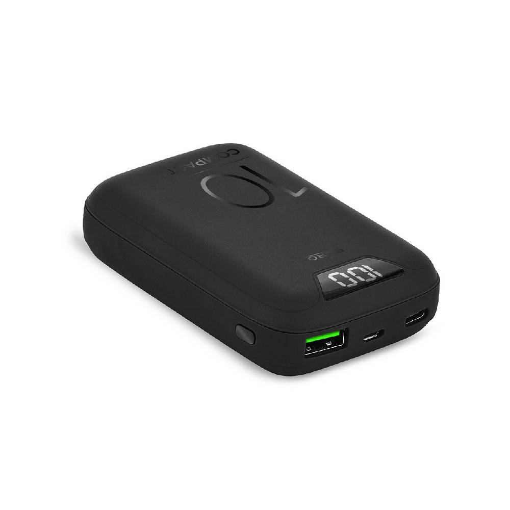 Puro Power bank Compact Display 10.000 mAh con porta USB-A e USB-C Italia