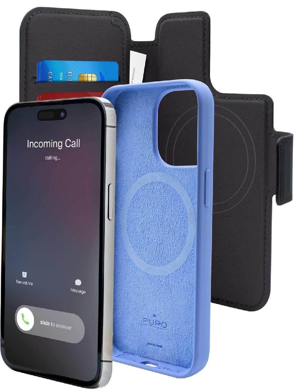 Puro Custodia magnetica Folio per iPhone 13 Pro e iPhone 14 Pro compatibile con tecnologia MagSafe Shopping Online