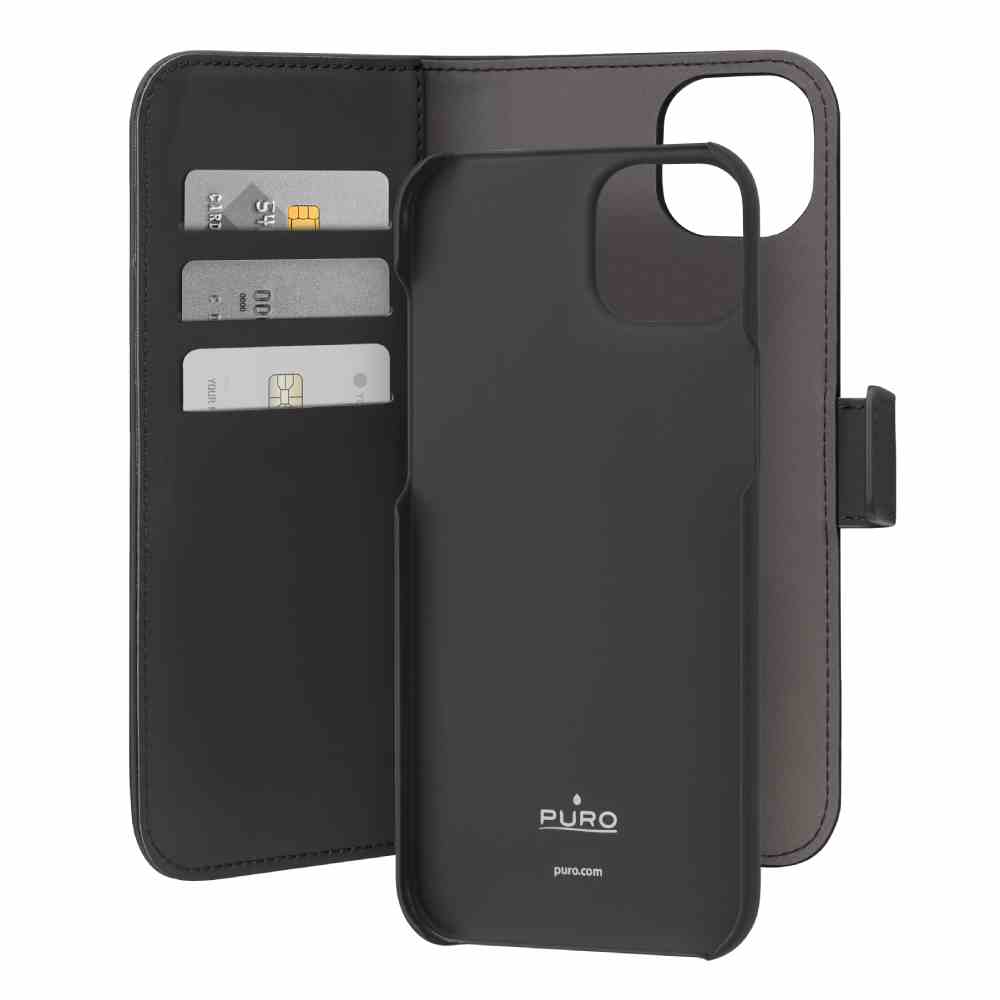 Puro Custodia Wallet Detachable per iPhone 15 Plus Outlet