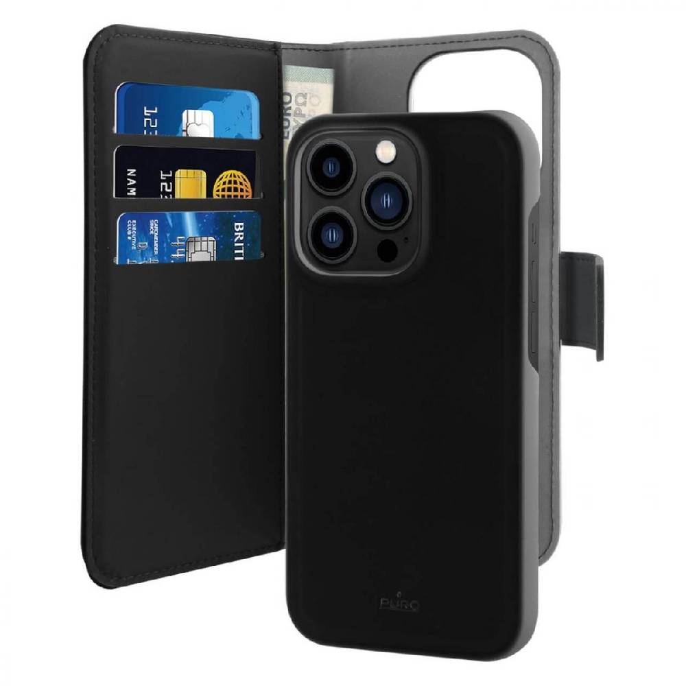 Puro Custodia Wallet Detachable 2 in 1 per iPhone 14 Pro Nuovo