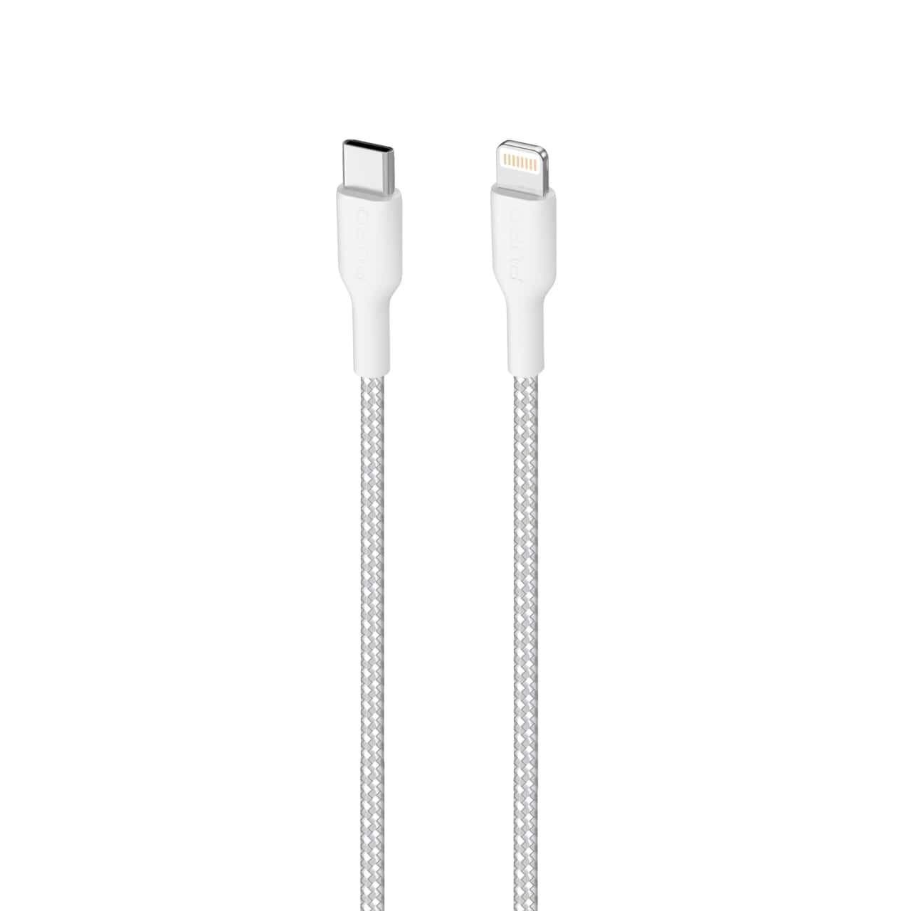 Puro Cavo di ricarica e sincronizzazione Fabric Ultra-Strong 20W da USB-C a Lightning 2 M Convenienza