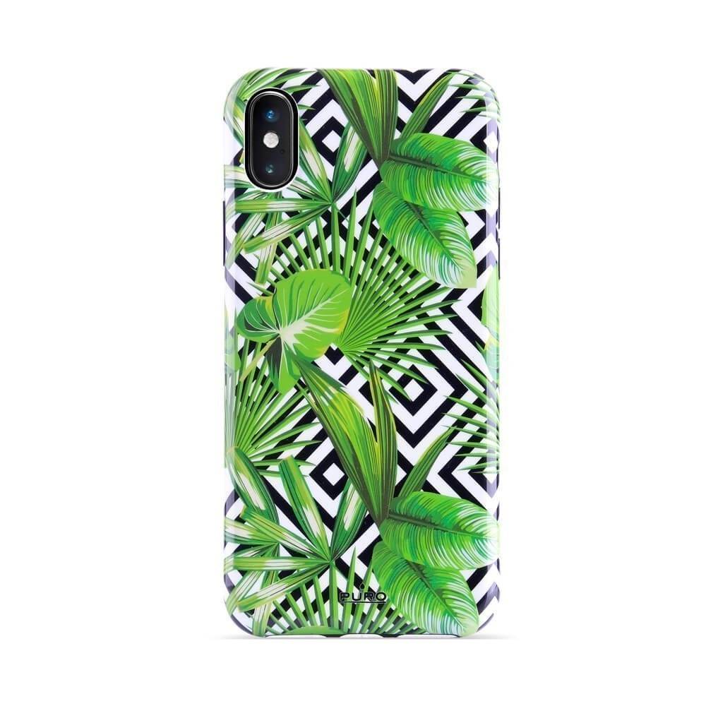 Puro Cover Geometric Jungle per iPhone X/Xs In vendita