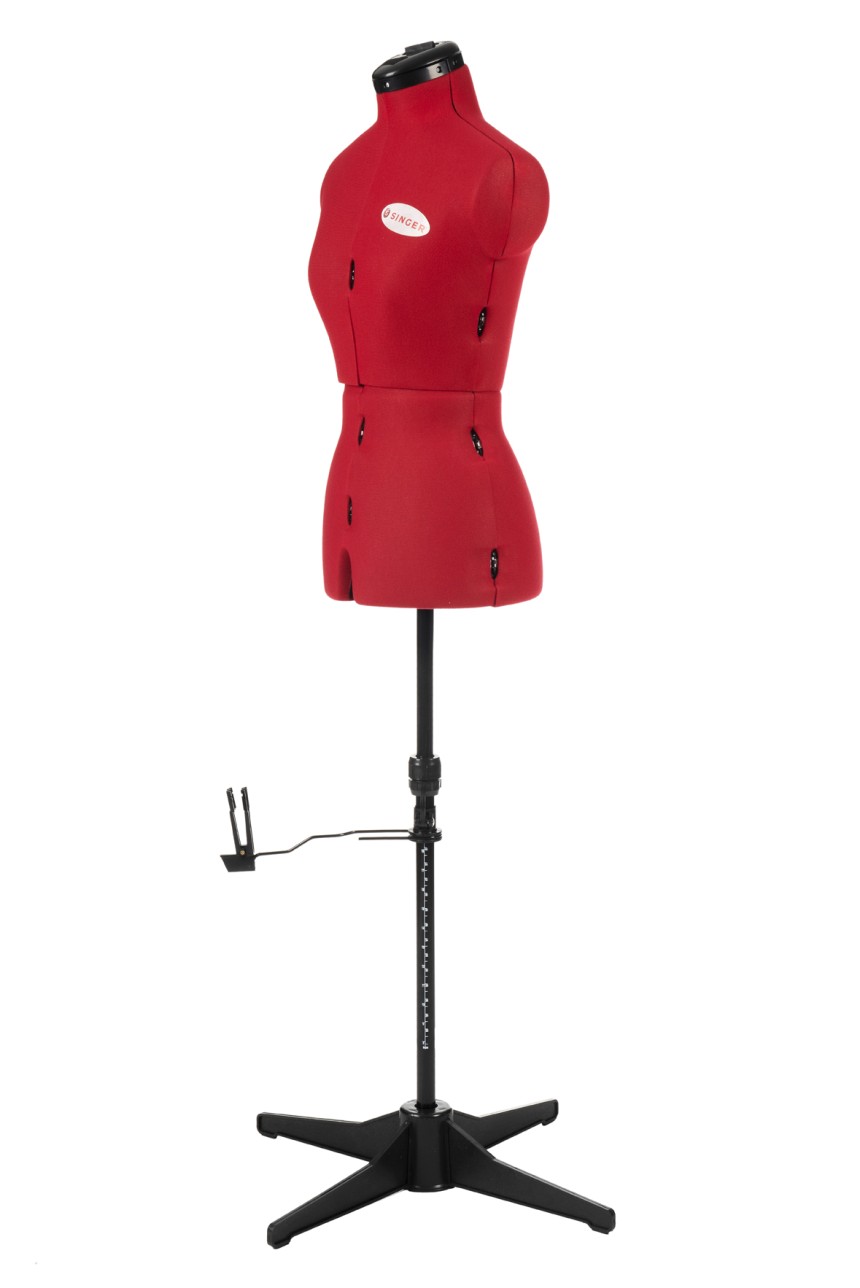 Shopty Manichino sartoriale regolabile FG952 Singer - Busto da sarta Small Medium Taglie 40/42 44 46 48 Presa