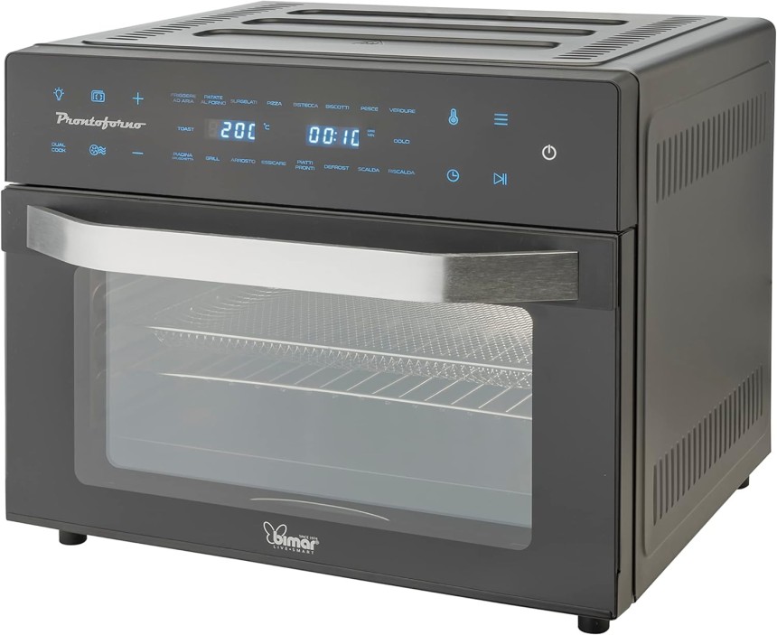 Shopty Forno Elettrico e Ventilato con Funzione Friggitrice ad Aria da 30 lt Bimar B301 Italy