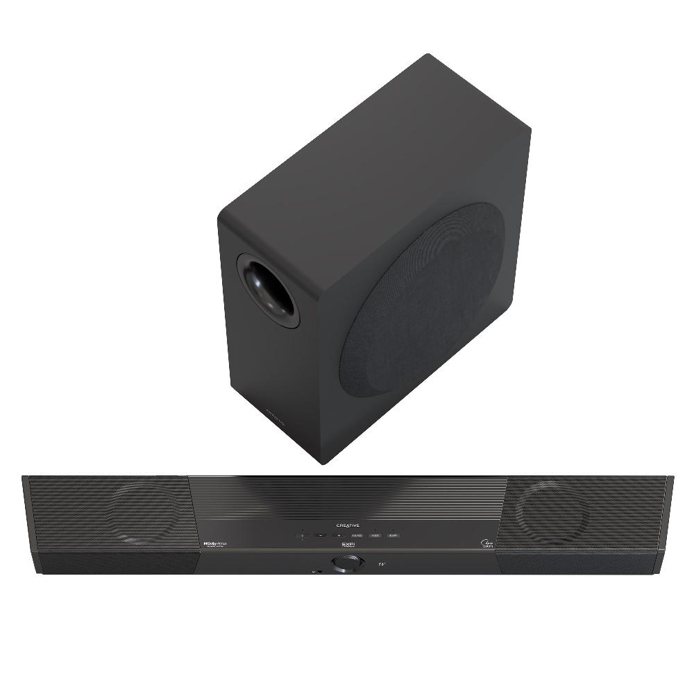 Creative SXFI CARRIER Soundbar con sistema di altoparlanti Dolby Atmos® subwoofer wireless e Super X-Fi® Headphone Holography Outlet