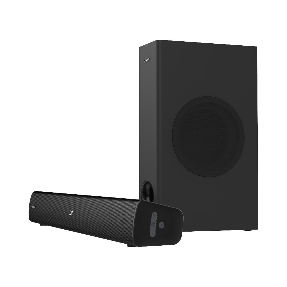 Creative Stage V2 Soundbar e subwoofer 2.1 con Clear Dialog e Surround di Sound Blaster per TV e monitor desktop Nuova