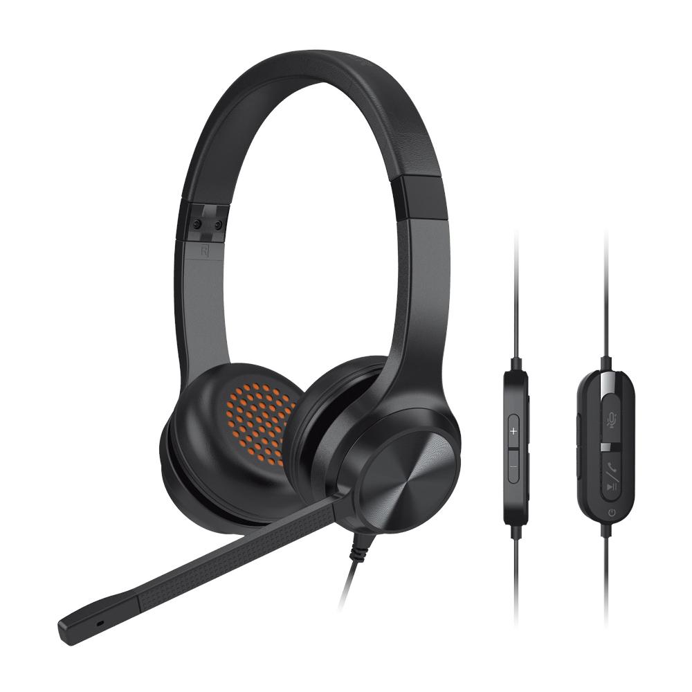 Creative Chat USB Cuffie on-ear con microfono a cancellazione del rumore swivel-to-mute e SmartComms Kit 2025