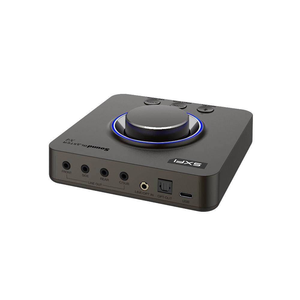 Creative Sound Blaster X4 Scheda audio DAC e amplificatore USB esterno 7.1 ad alta risoluzione con tecnologia Super X-Fi® e SmartComms Kit Sottocosto