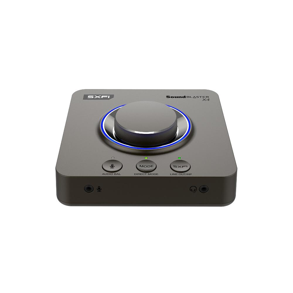 Creative Sound Blaster X4 Scheda audio DAC e amplificatore USB esterno 7.1 ad alta risoluzione con tecnologia Super X-Fi® e SmartComms Kit Sottocosto