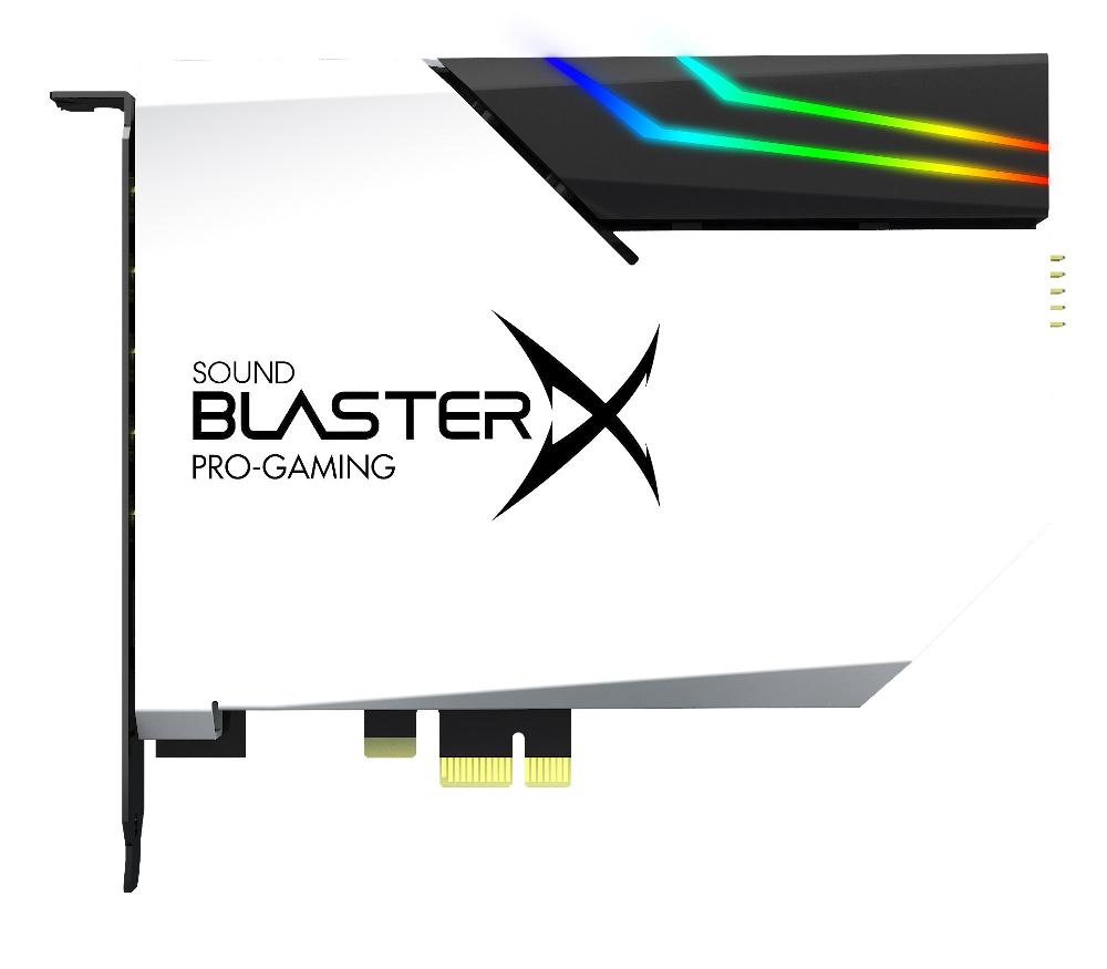 Creative Sound BlasterX AE-5 Plus Pure Edition Scheda audio e DAC da gaming PCI-e ad alta risoluzione con illuminazione RGB codifiche Dolby Digital Live e DTS Online
