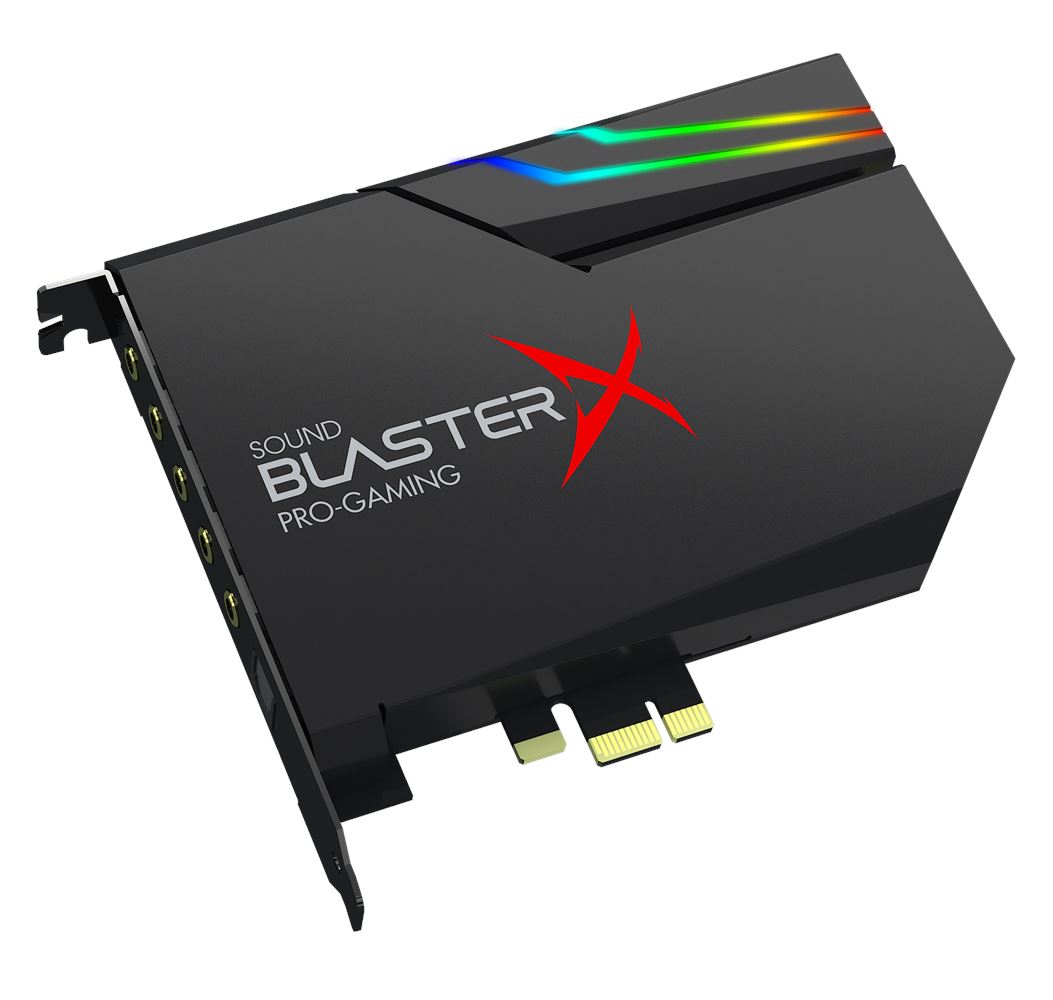 Creative Sound BlasterX AE-5 Plus Scheda audio e DAC da gaming PCI-e ad alta risoluzione con illuminazione RGB codifiche Dolby Digital Live e DTS Outlet