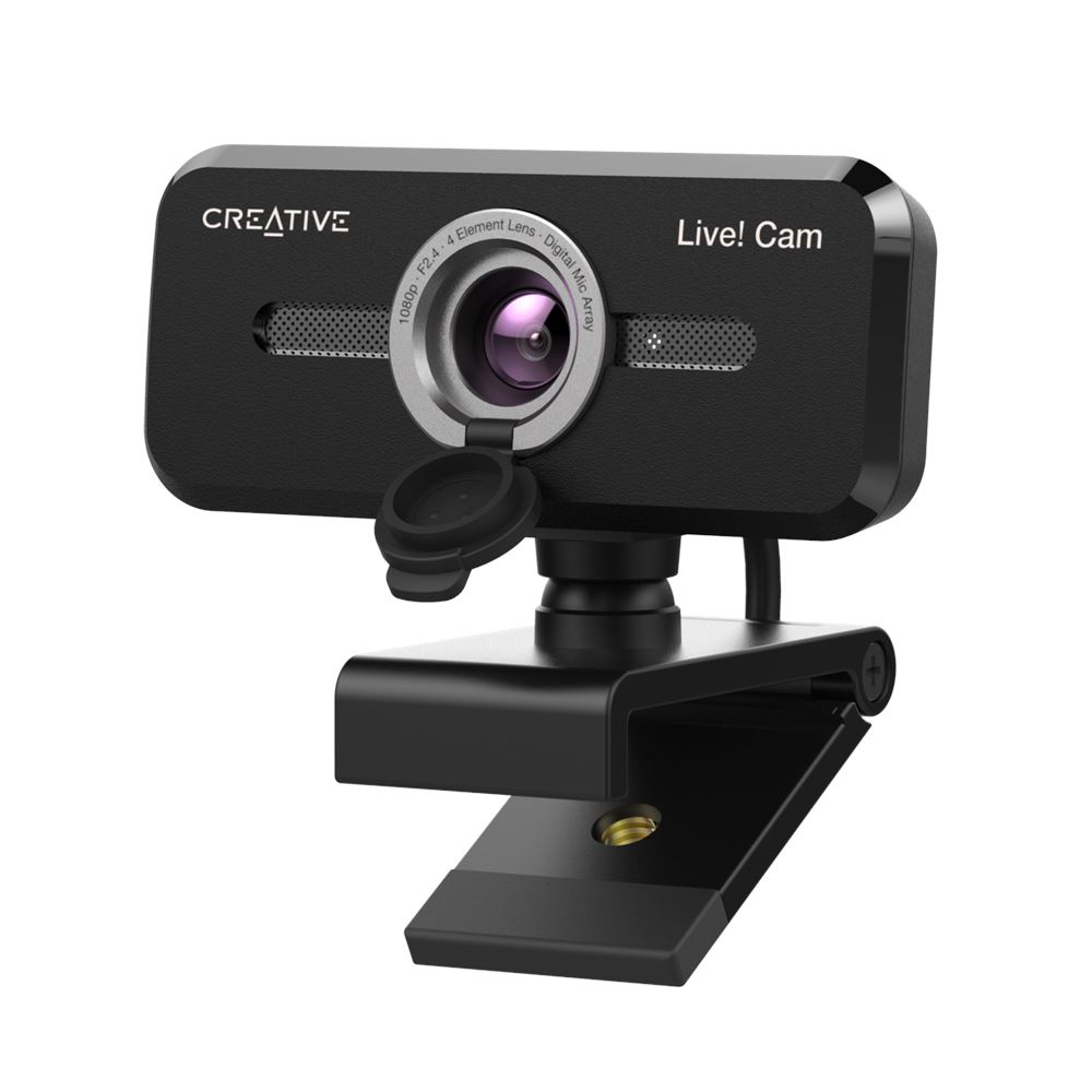 Creative Live Cam Sync 1080p V2 Webcam full HD con disattivazione automatica del microfono e cancellazione del rumore per le videochiamate Negozio