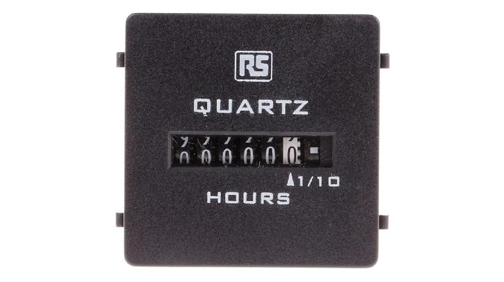 Rs-Online Contatore elettronico RS PRO Ore 50Hz display Analogico 6 cifre 10 → 80 V c.c Duty-free