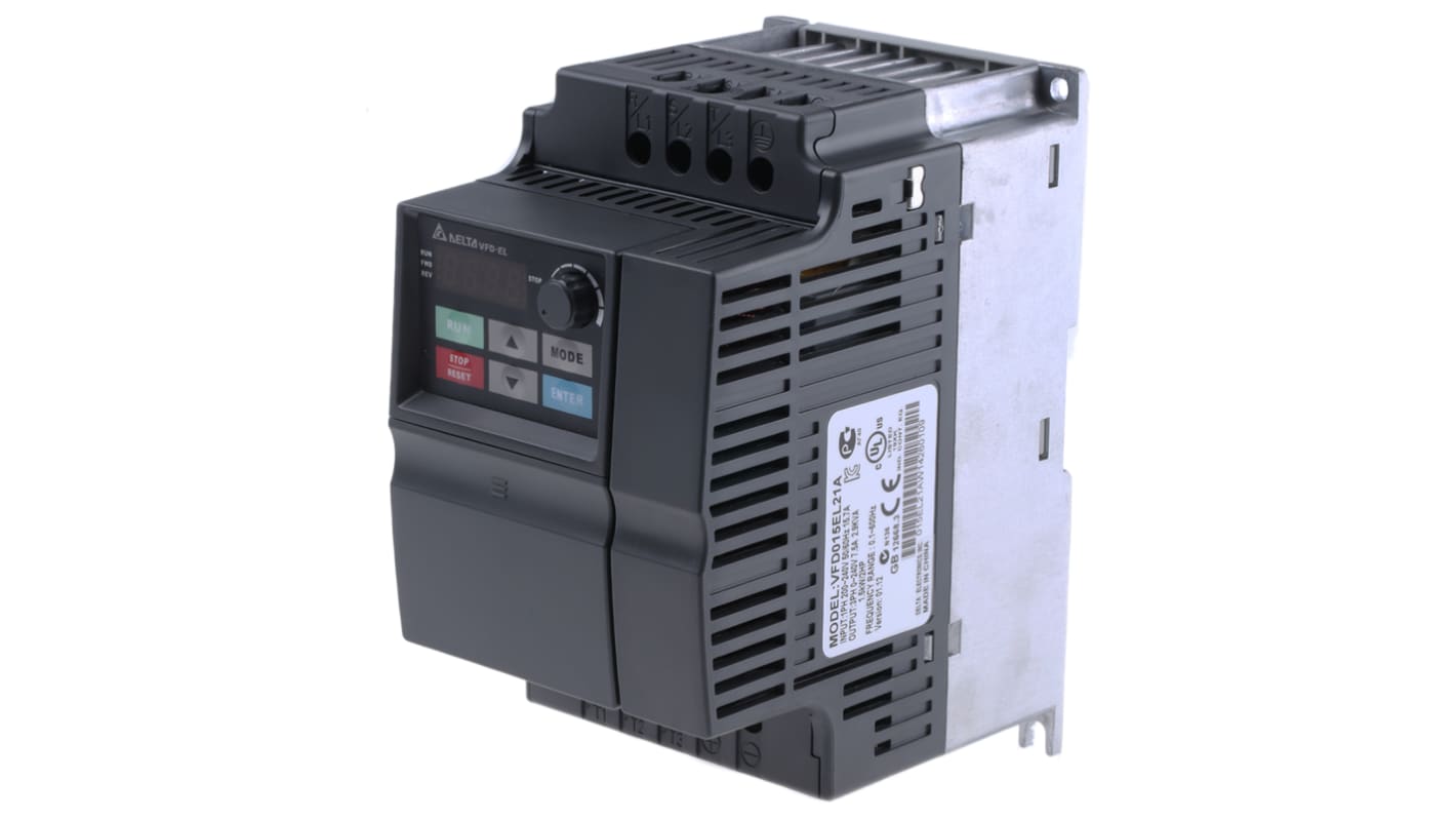 Rs-Online Inverter Delta Electronics 1 5 kW 230 V c.a. 1 fase 0 → 600Hz Offerta natalizia