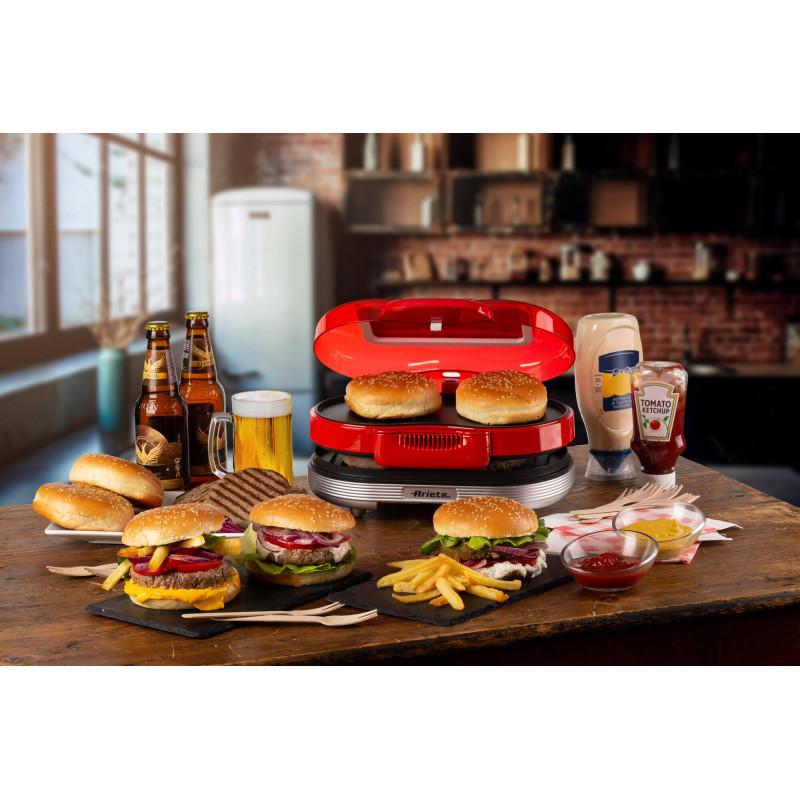 Ariete GRIGLIA ELETTRICA PER HAMBURGER ROSSO Offerta