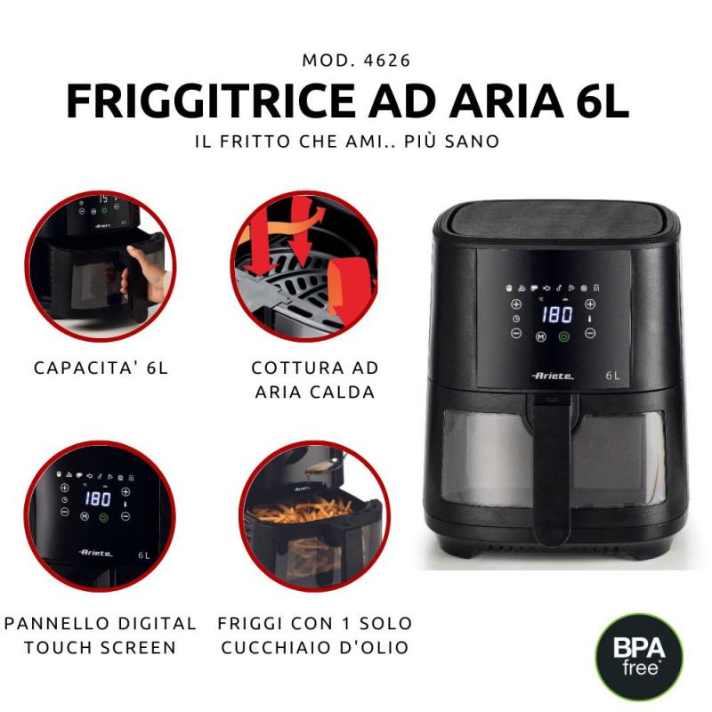 Ariete FRIGGITRICE AD ARIA 6 LITRI CON VETRO Hotsell