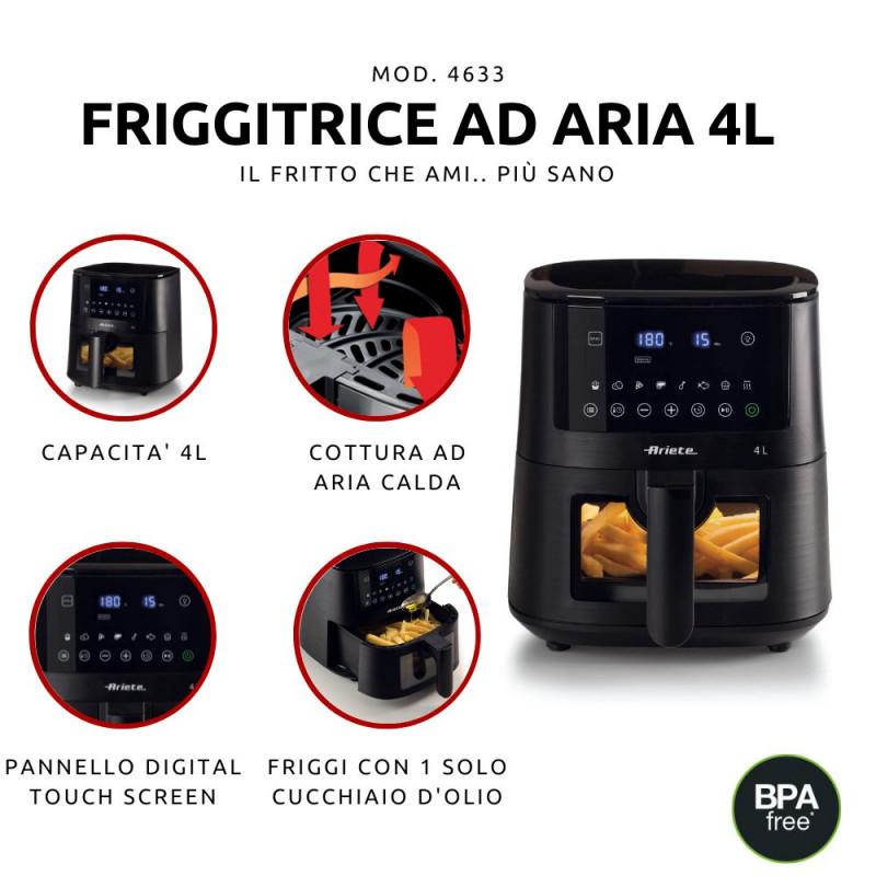 Ariete FRIGGITRICE AD ARIA 4LITRI CON VETRO Vendita Economica