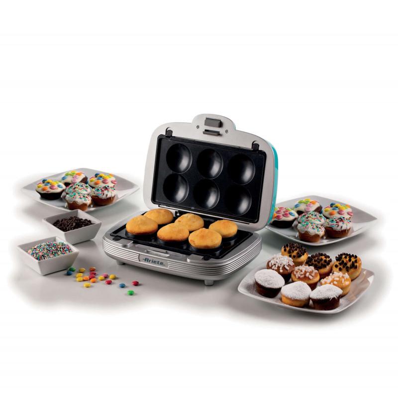 Ariete PIASTRA ELETTRICA PER MUFFIN DONUTS E SANDWICHES CELESTE Pezzi Unici