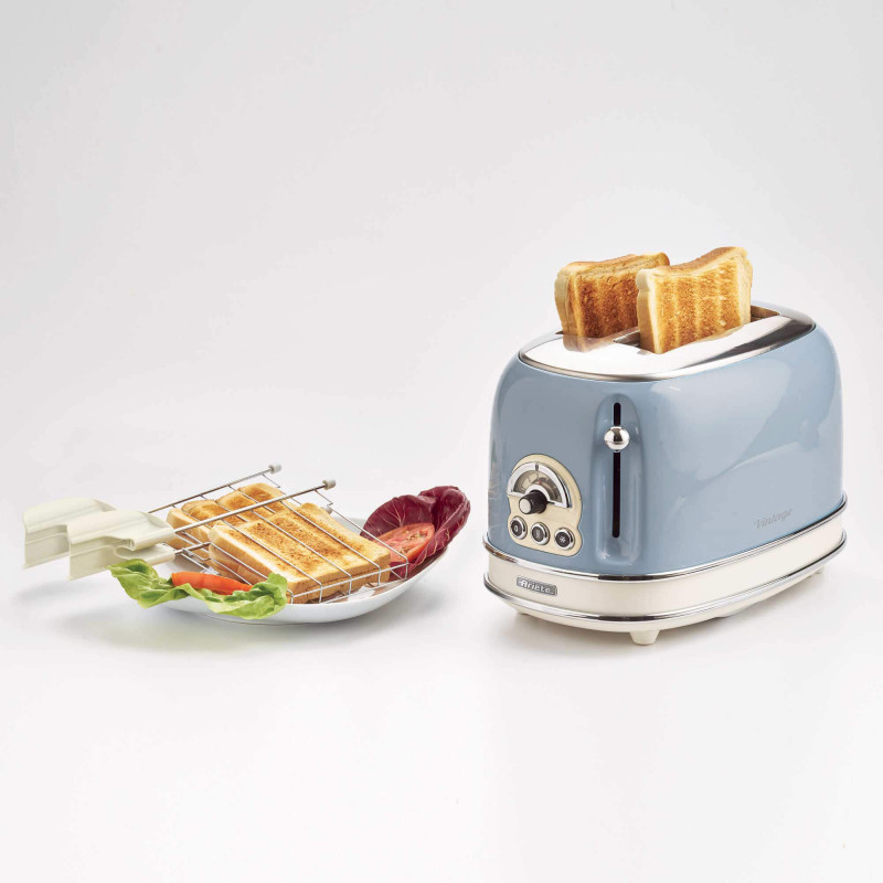 Ariete TOSTAPANE 2 FETTE VINTAGE CELESTE In Vendita