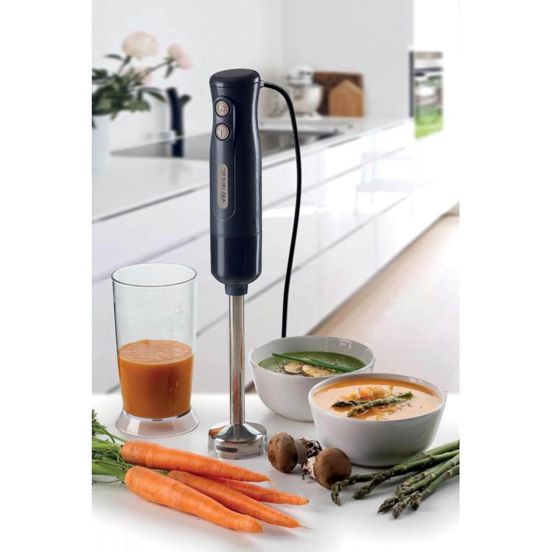 Ariete FRULLATORE A IMMERSIONE CON LAMA IN ACCIAIO INOX GRIGIO SCURO &AMP; TORTORA Novità