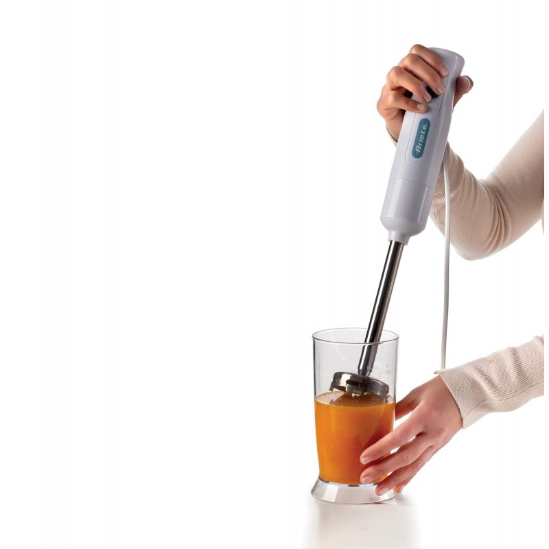 Ariete FRULLATORE A IMMERSIONE CON LAMA IN ACCIAIO INOX BIANCO &AMP; CELESTE Presa