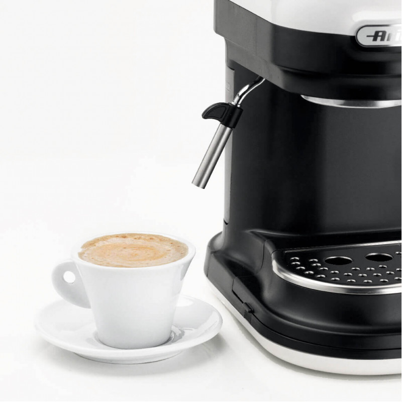 Ariete MACCHINA PER CAFFè ESPRESSO CON MACINACAFFè MODERNA BIANCO Consegna Veloce