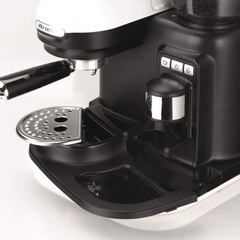 Ariete MACCHINA PER CAFFè ESPRESSO CON MACINACAFFè MODERNA BIANCO Consegna Veloce