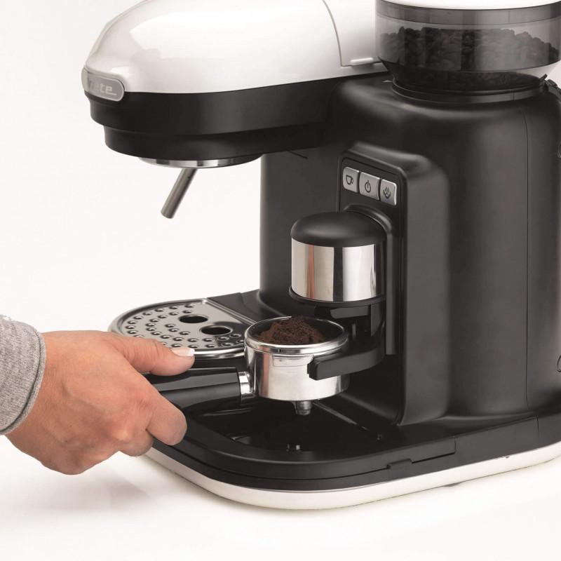 Ariete MACCHINA PER CAFFè ESPRESSO CON MACINACAFFè MODERNA BIANCO Consegna Veloce