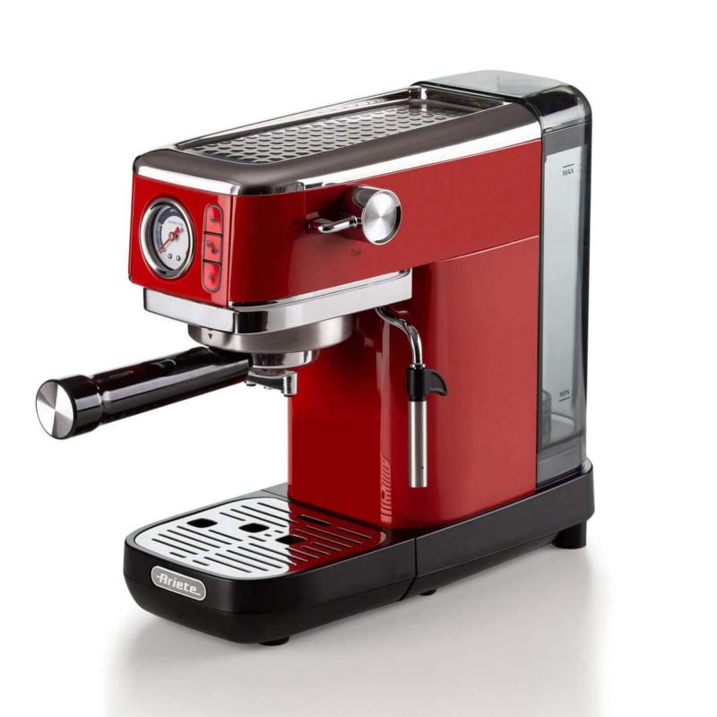 Ariete MACCHINA DA CAFFè ESPRESSO IN METALLO CON MANOMETRO ROSSO Sconto