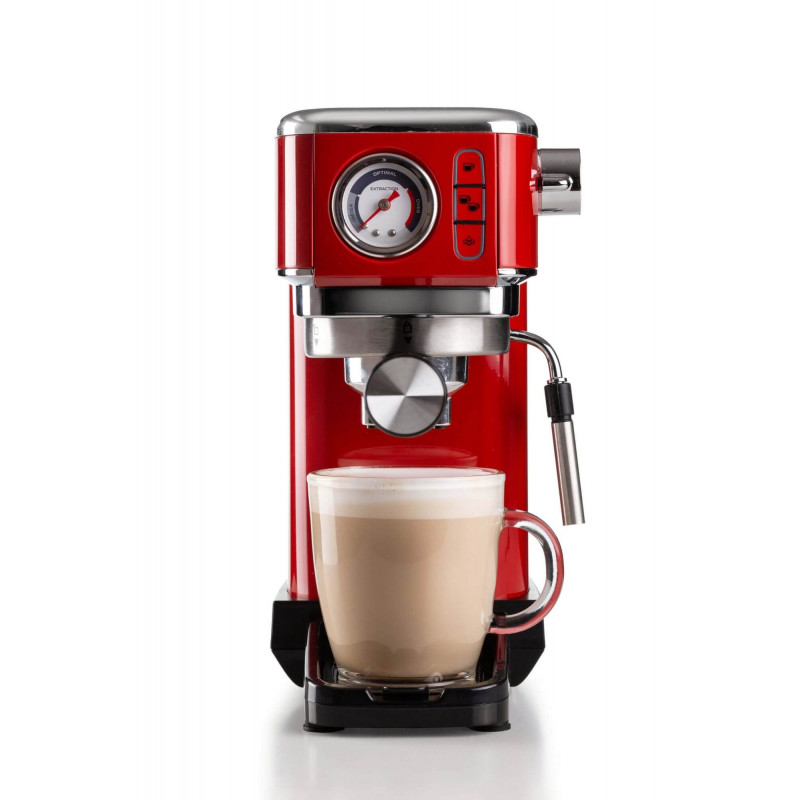 Ariete MACCHINA DA CAFFè ESPRESSO IN METALLO CON MANOMETRO ROSSO Sconto