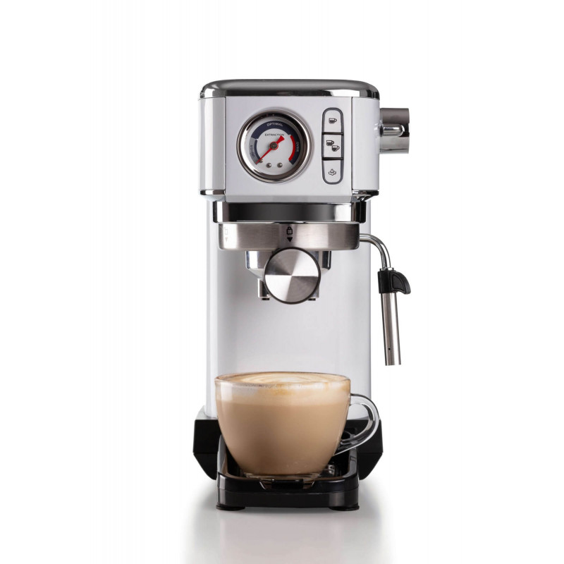 Ariete MACCHINA DA CAFFè ESPRESSO IN METALLO CON MANOMETRO BIANCO Offerta