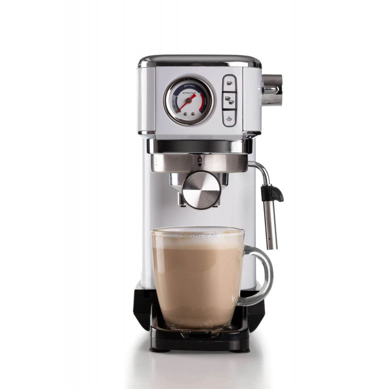 Ariete MACCHINA DA CAFFè ESPRESSO IN METALLO CON MANOMETRO BIANCO Offerta