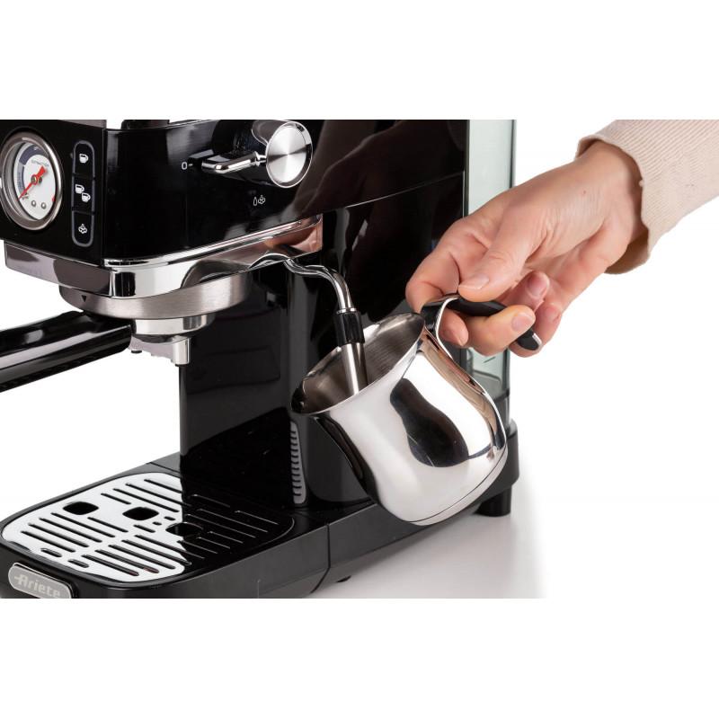 Ariete MACCHINA DA CAFFè ESPRESSO IN METALLO CON MANOMETRO NERO Economico