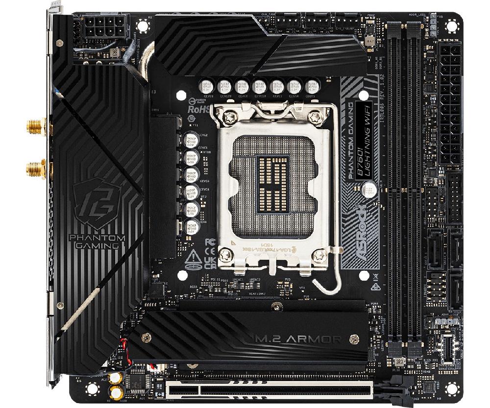 Asrock B760I Lightning WiFi Intel B760 LGA 1700 mini ITX Spedizione Gratuita