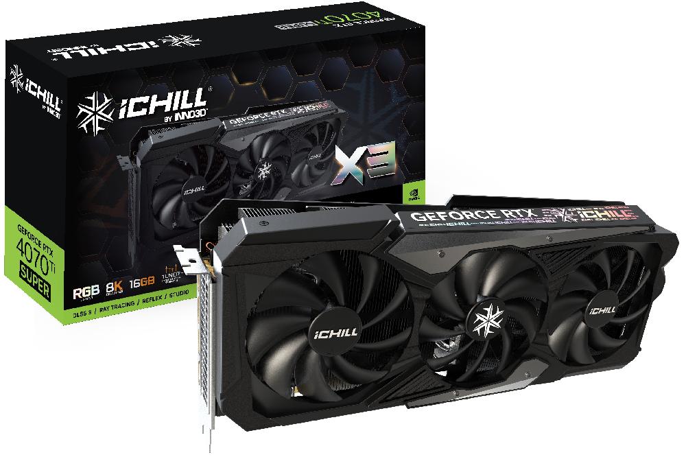 Inno3D iChill GEFORCE RTX 4070 Ti SUPER X3 NVIDIA 16 GB GDDR6X Nuovo