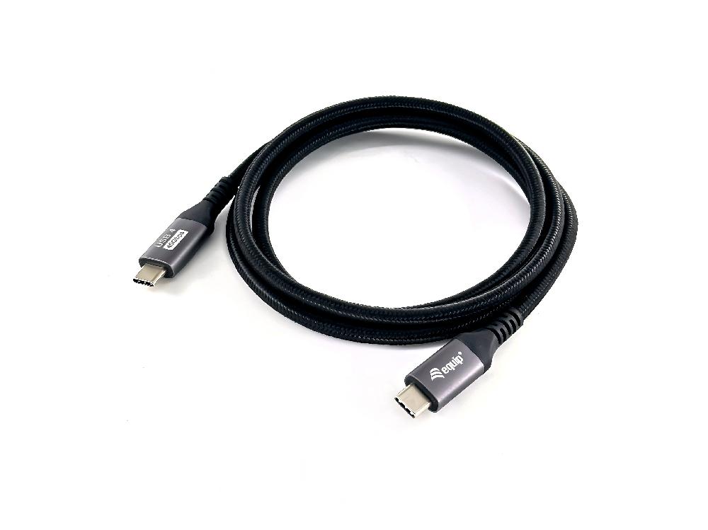 Equip 128383 cavo USB 2 m USB4 Gen 3x2 USB C Nero Sostegno trimestrale