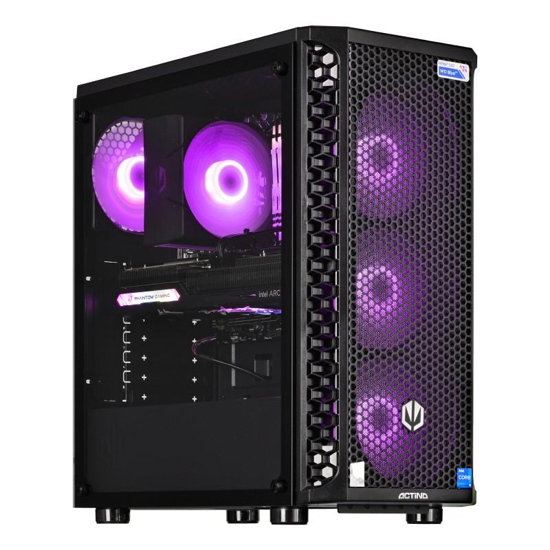 Actina 5901443329213 PC Midi Tower AMD Ryzen™ 5 5500 16 GB DDR4-SDRAM 500 SSD Radeon RX 6600 Nero Smaltimento dello stoccaggio