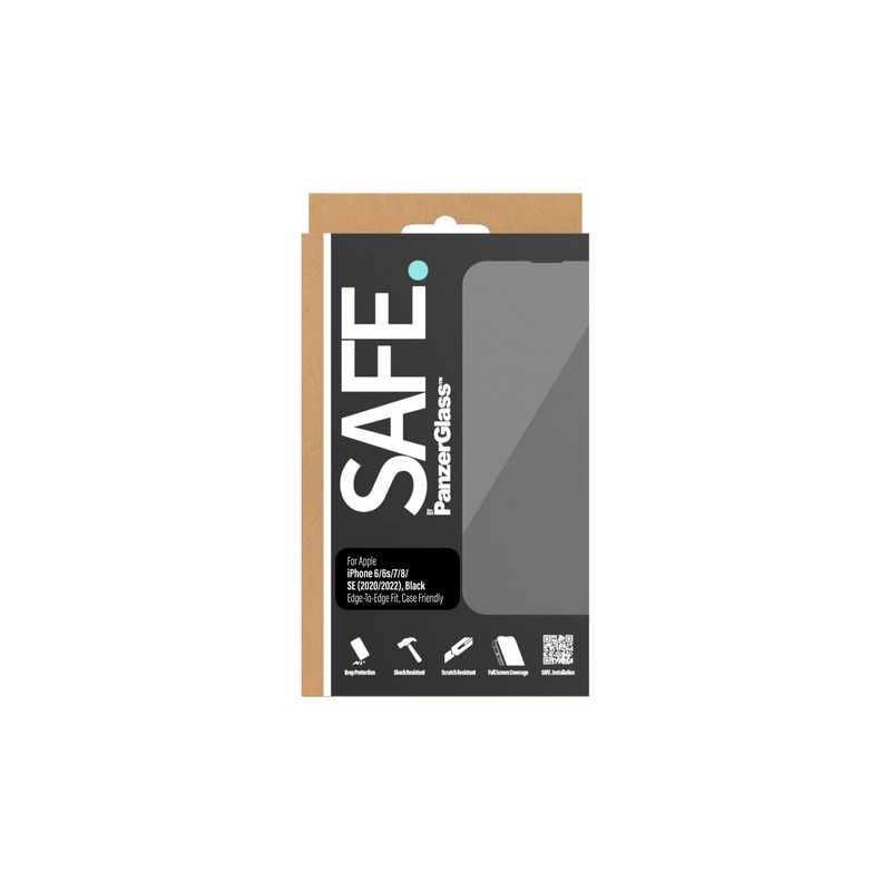 PanzerGlass SAFE. Apple iPhone 6/6s/7/8/SE (2020/2022) Case Friendly