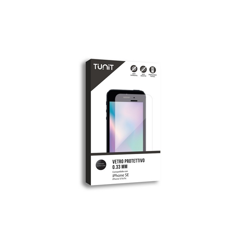 TUNIT Vetro protettivo per iPhone 5/5C/5S/SE