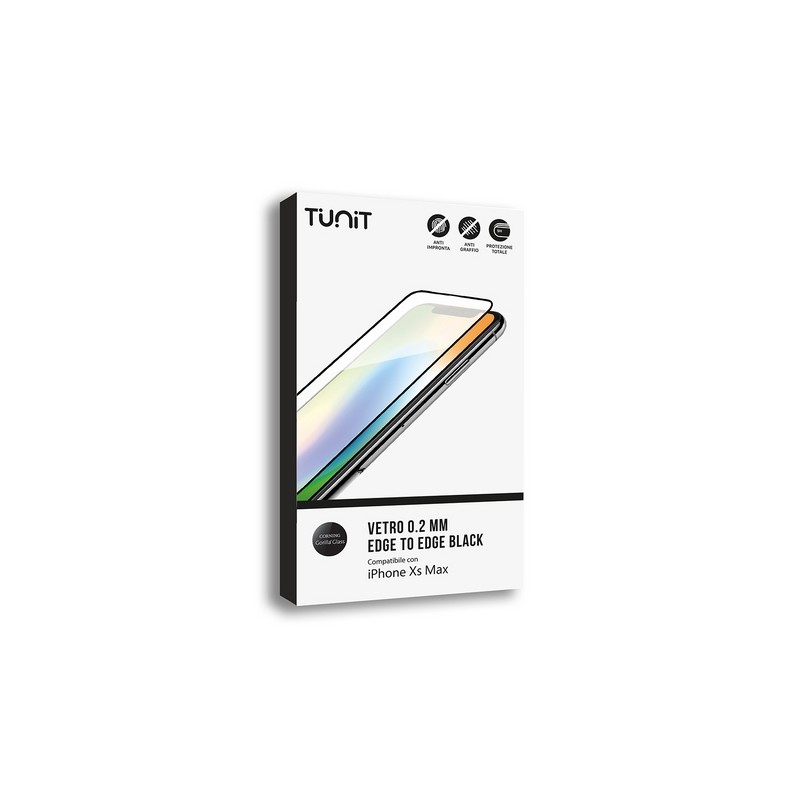 TUNIT Vetro "Edge to Edge"a doppia tempratura per iPhone XS Max