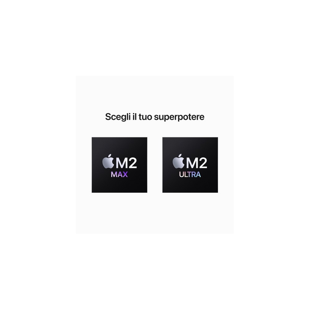 APPLE Mac Studio: Apple M2 Ultra chip con 24-core CPU 60-core GPU 1TB SSD Hotsell
