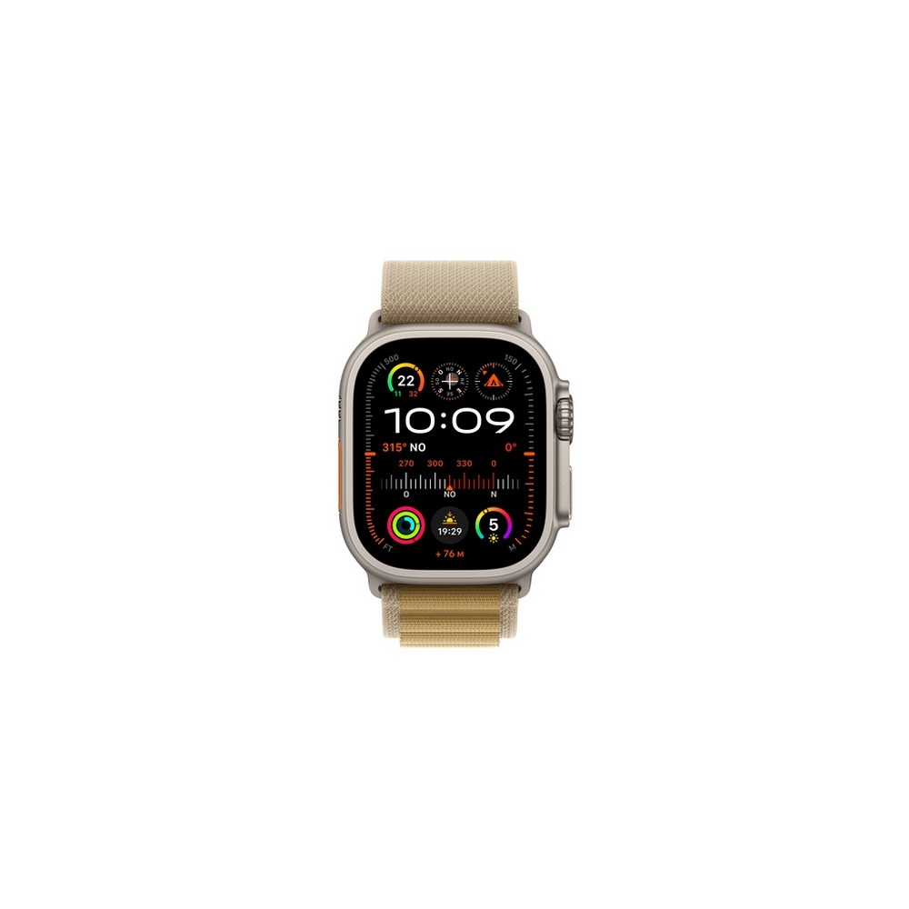 APPLE Apple Watch Ultra 2 GPS + Cellular 49mm Natural Titanium Case with Tan Alpine Loop - Medium Grande vendita
