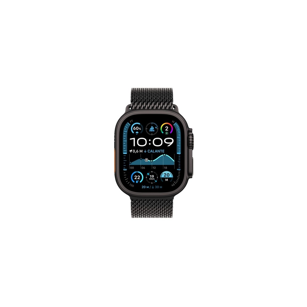 APPLE Apple Watch Ultra 2 GPS + Cellular 49mm Black Titanium Case with Black Titanium Milanese Loop - L Vendita calda