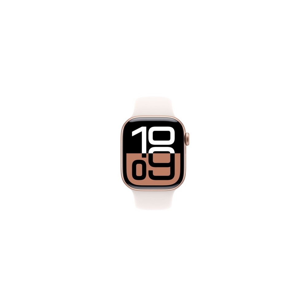 APPLE Apple Watch Series 10 GPS 42mm Rose Gold Aluminium Case with Light Blush Sport Band - M/L Liquidazione