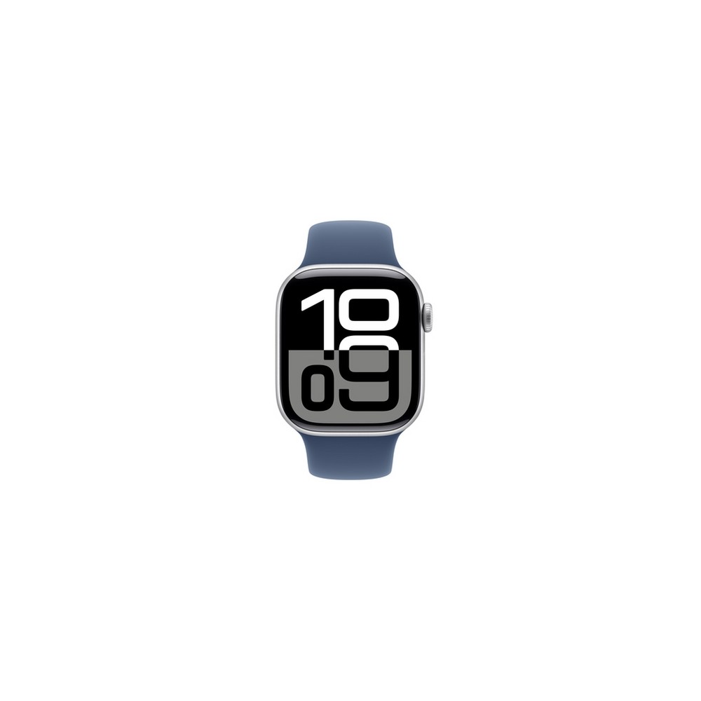 APPLE Apple Watch Series 10 GPS + Cellular 42mm Silver Aluminium Case with Denim Sport Band - S/M Ultimi tre giorni