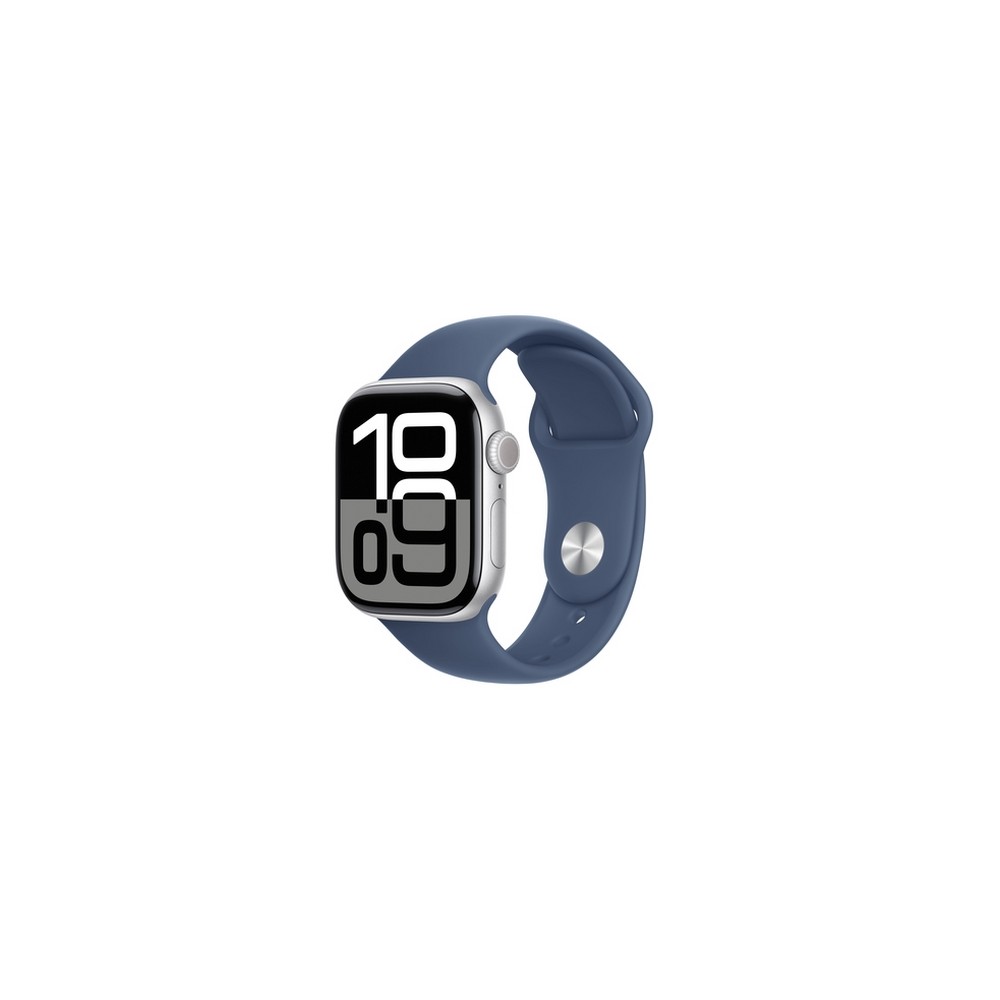APPLE Apple Watch Series 10 GPS + Cellular 42mm Silver Aluminium Case with Denim Sport Band - M/L ACQUISTA ORA